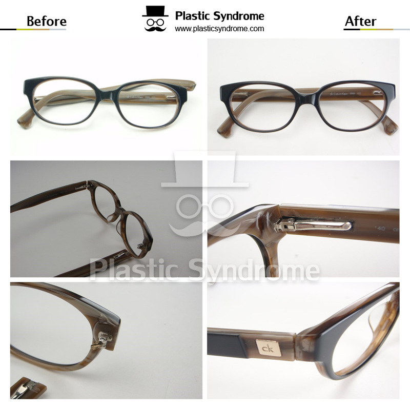 Broken Prescription Plastic Eyeglasses Spring hinge Repair Fix Brisbane